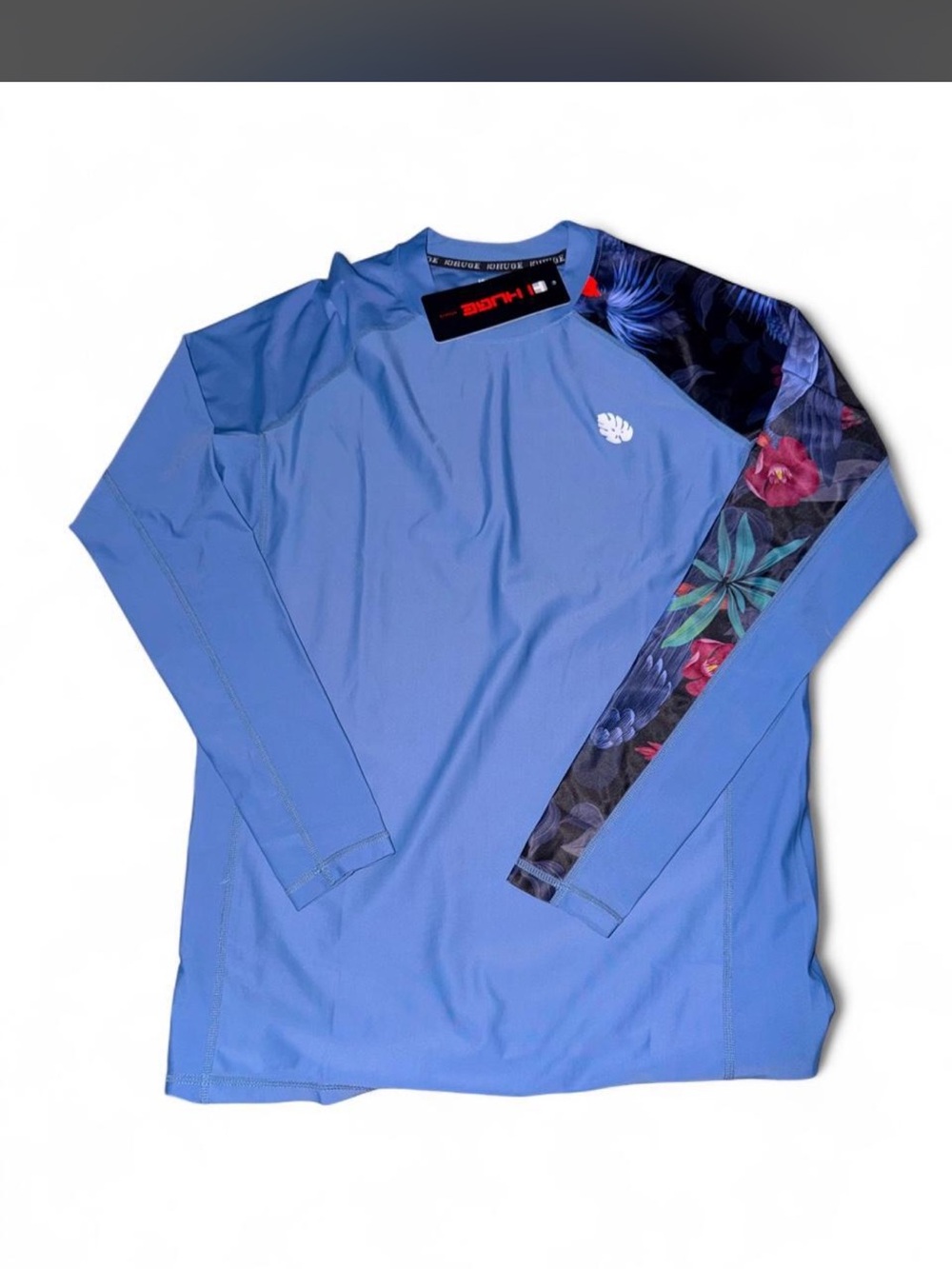 #NWT Huge blue long sleeve shirt with floral design. Size: XXL #floral #menswear